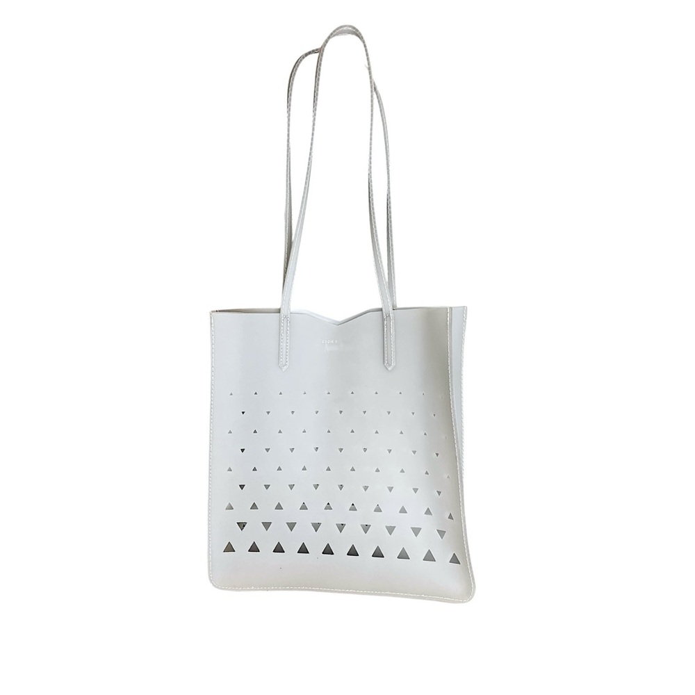 Eddie Borgo Jelly x Neiman Marcus Womens Rubber Textured Tote Bag Gray